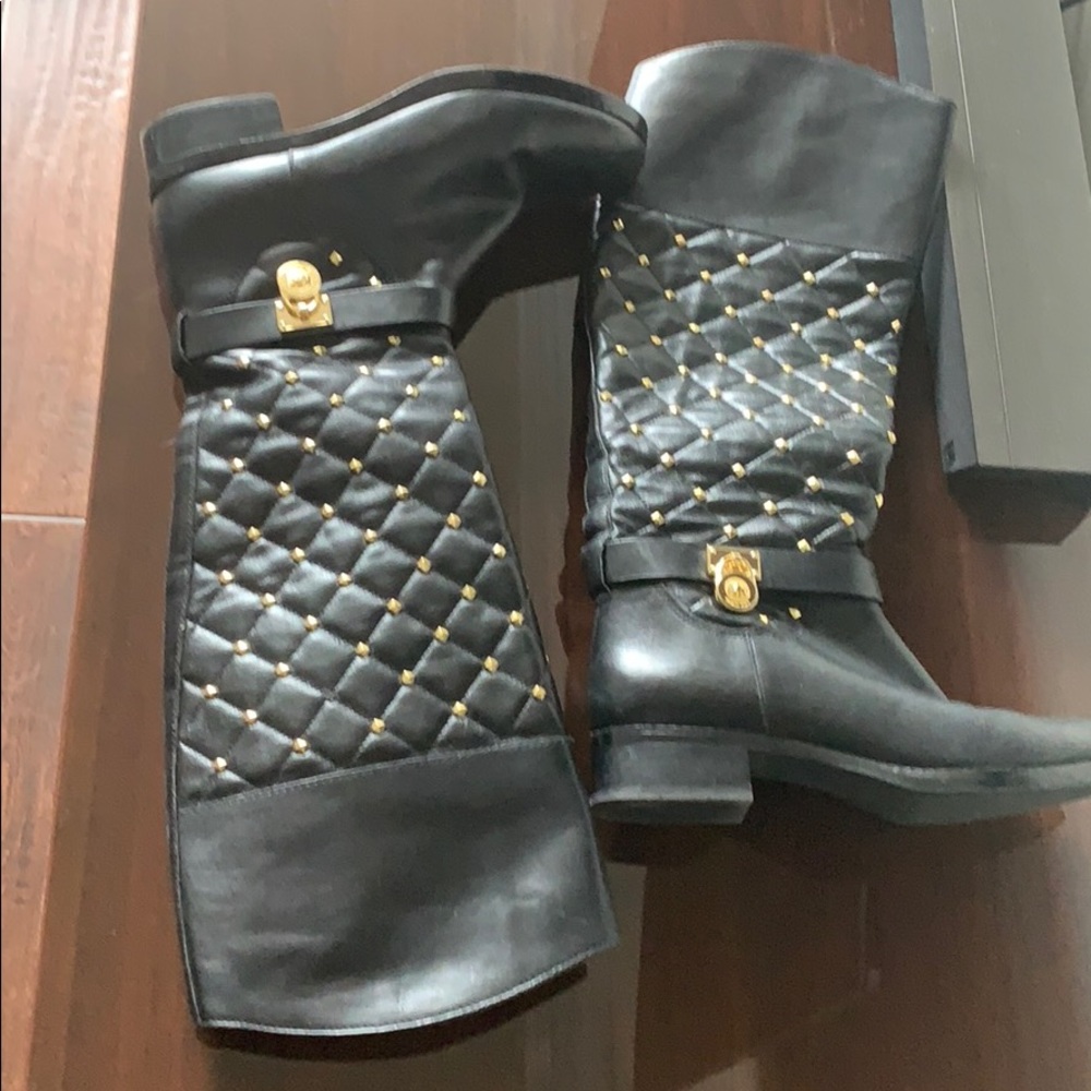 Leather Michael kORS knee high boots